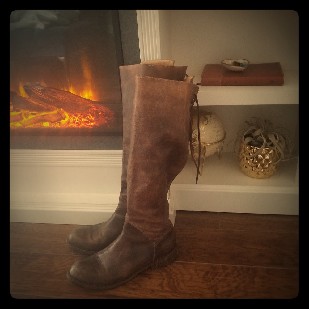 Bed Stu Manchester II tall distressed leather boot